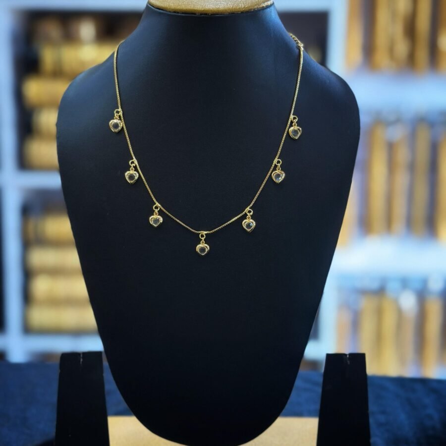 Gold plated 18inches simple daily wear necklace