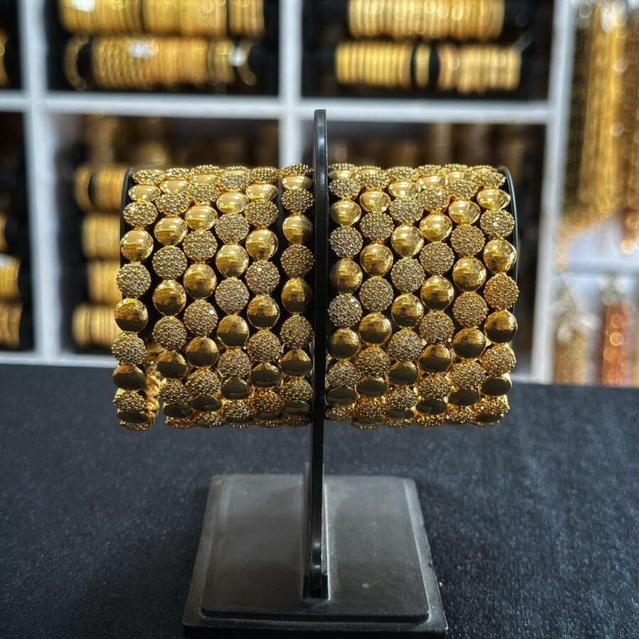 Gold plated AD stones bangles(0081)