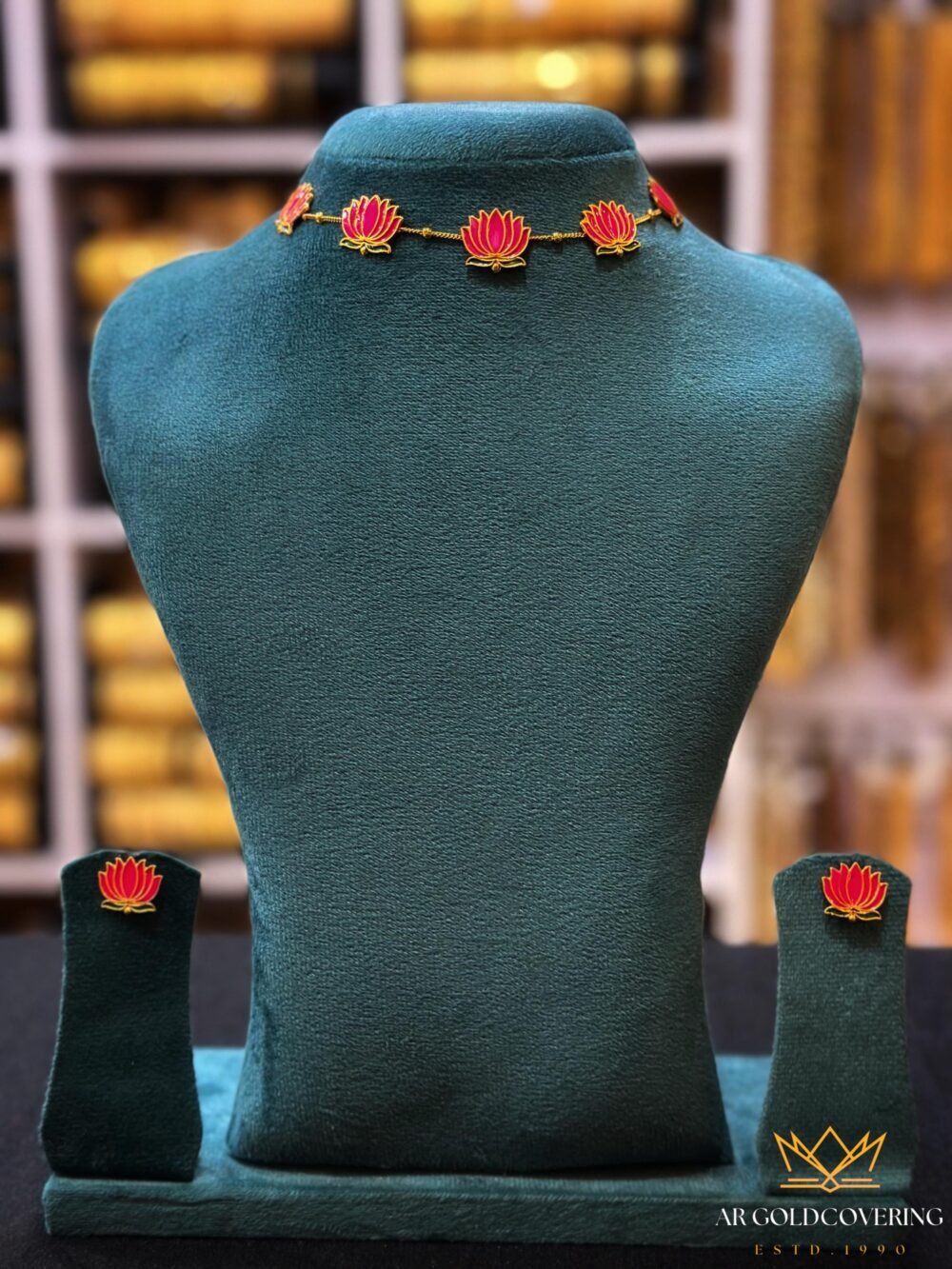 Most trending Lotus necklace at budget friendly rates(0093)