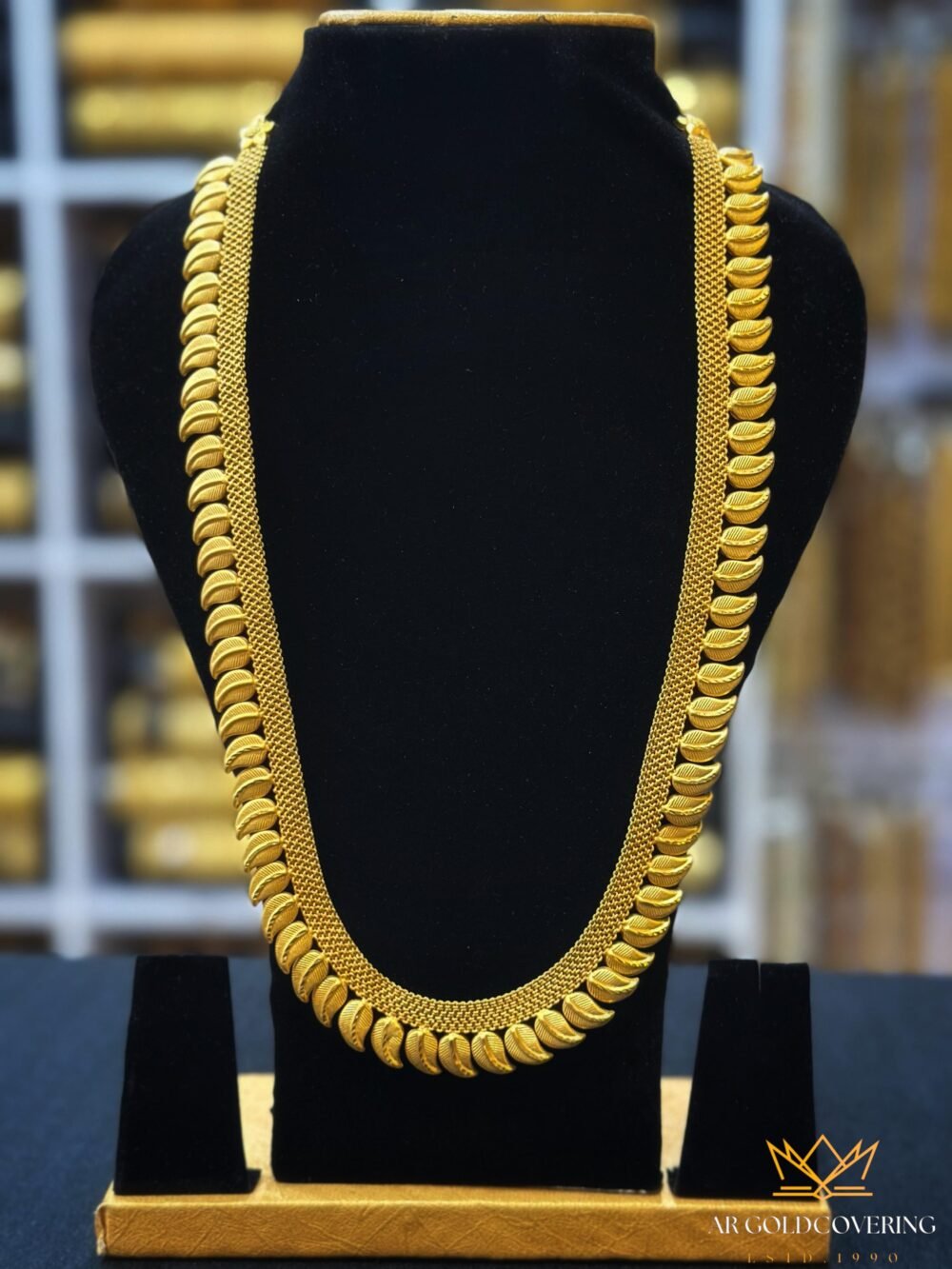 Gold plated long mango haram