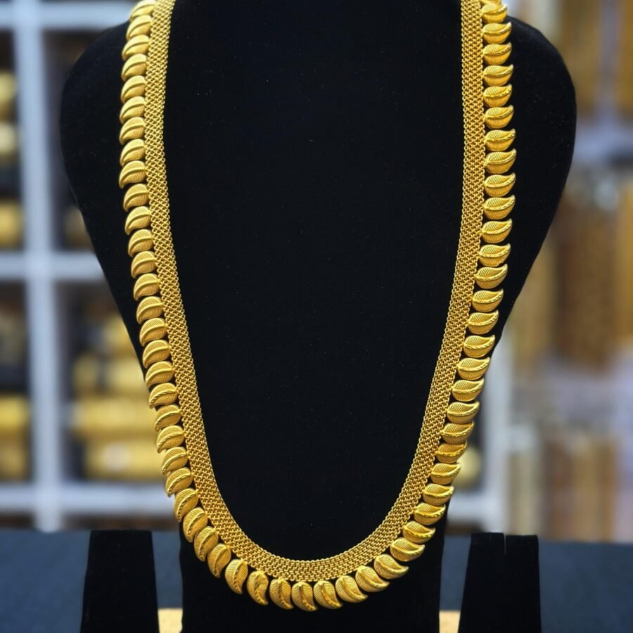 Gold plated long mango haram