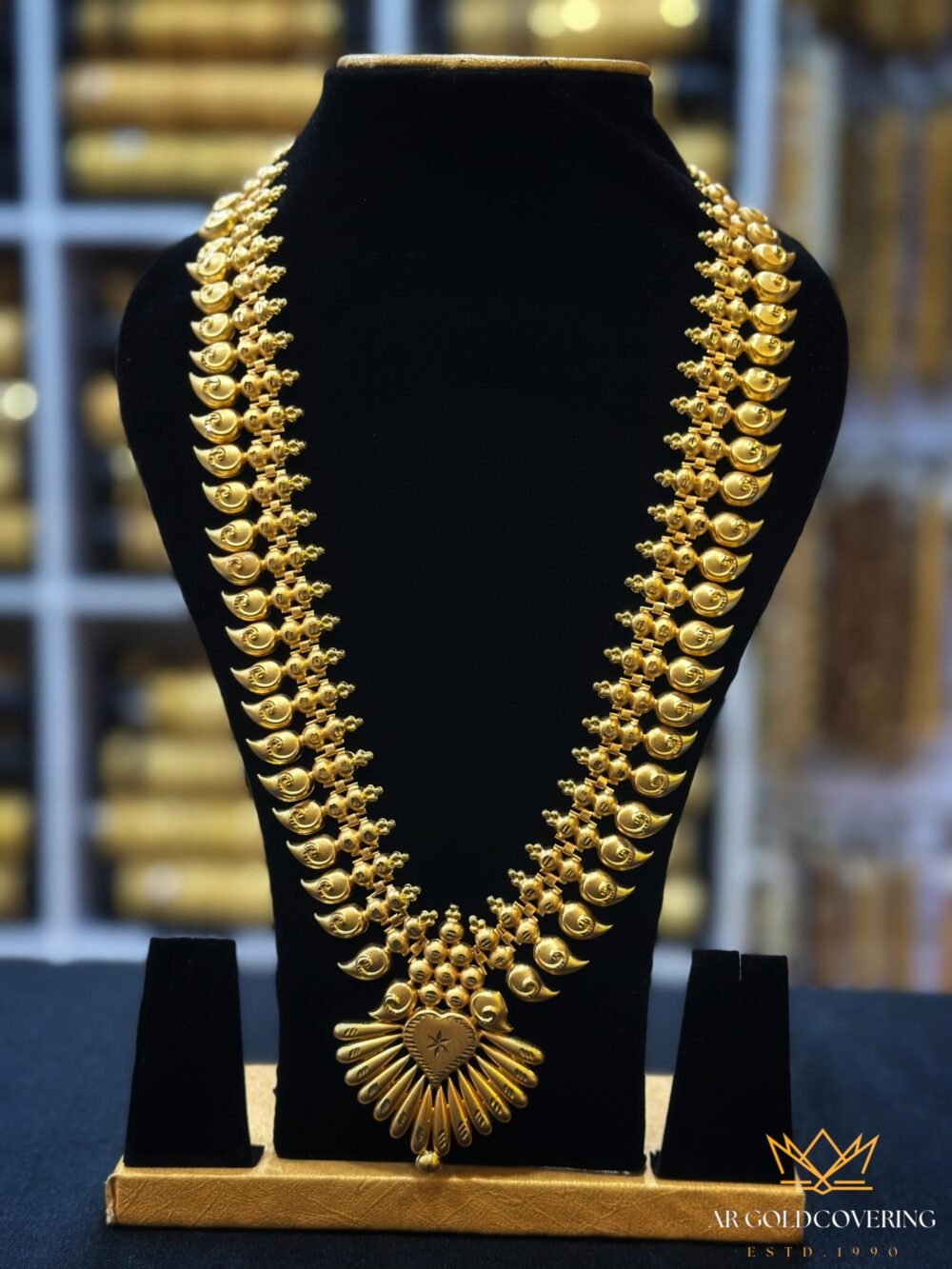 Gold plated Kerala traditional long haram (0002)