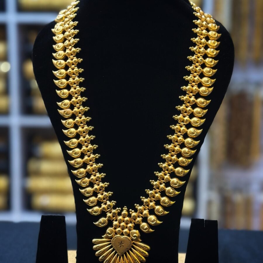 Gold plated Kerala traditional long haram (0002)