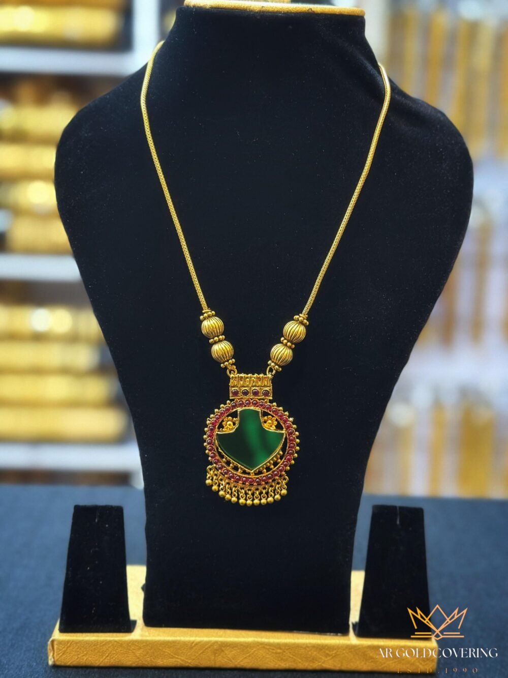 Antique finish Enamel palakka short haram(0029)