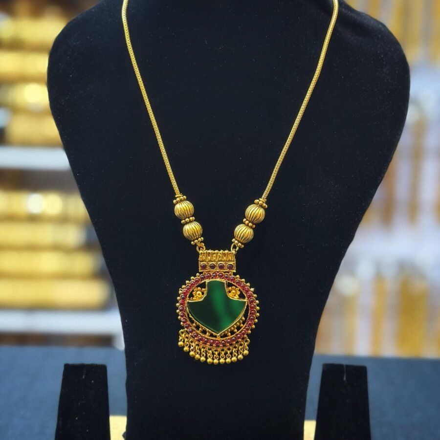 Antique finish Enamel palakka short haram(0029)