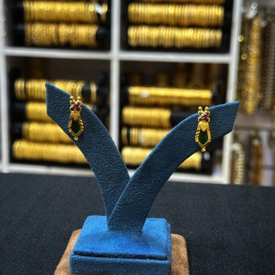 Gold plated Nagapadam earrings(0036)