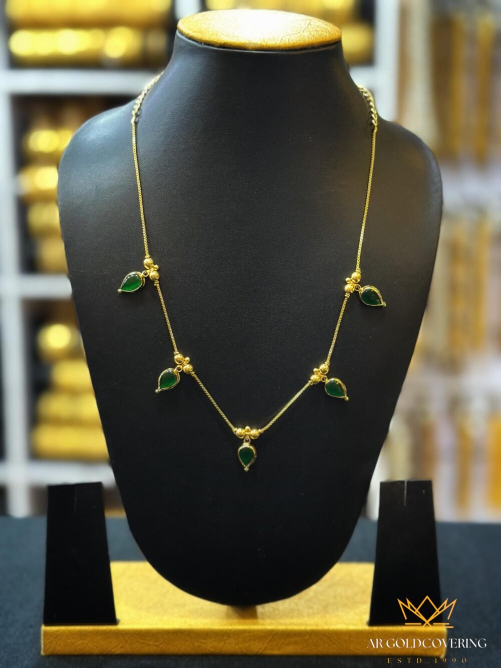 Gold plated Double sided Gobi palakka with Lekshmi on other side(0038)