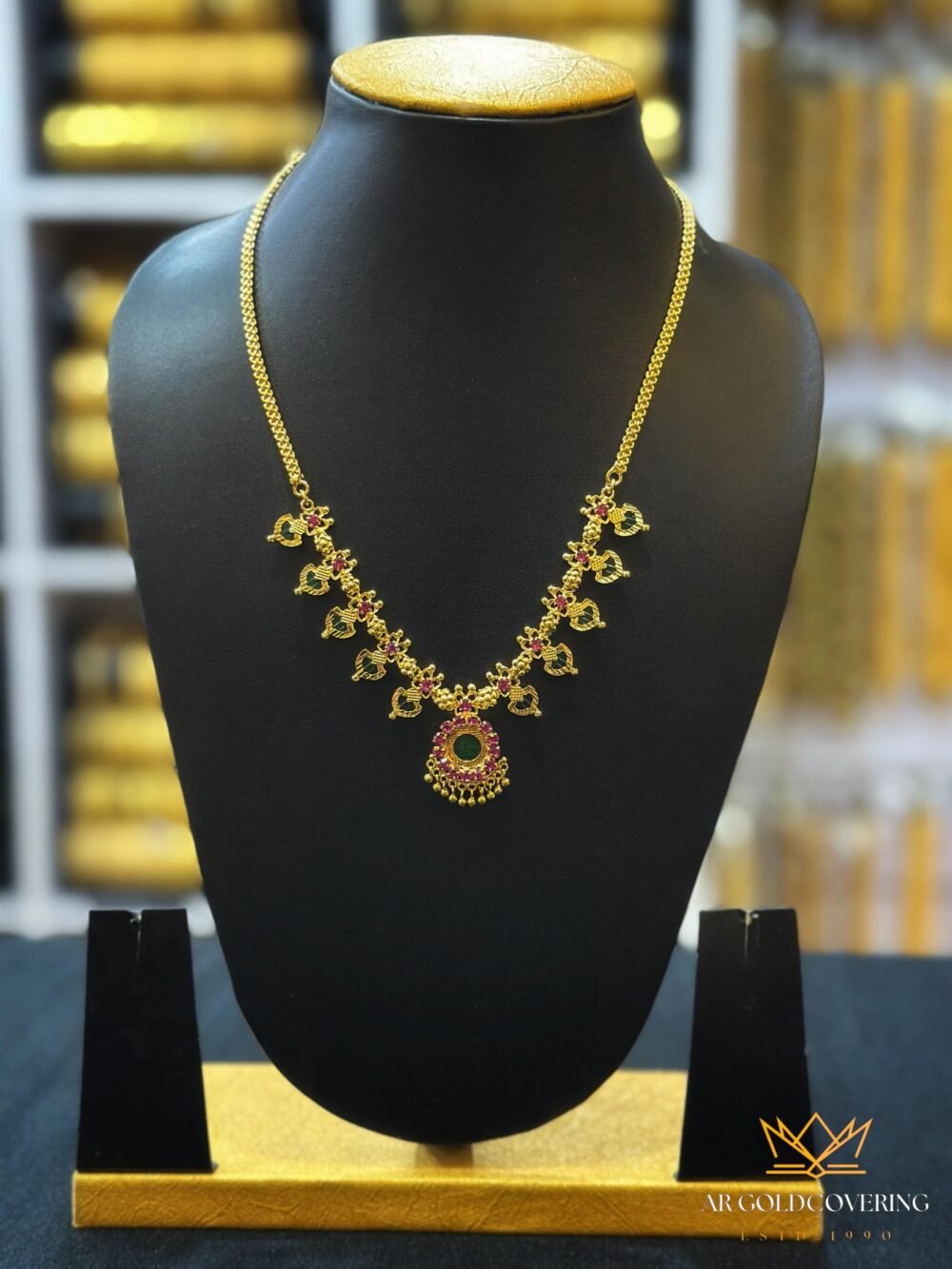 Gold plated very very small palakka petals with 5 petals on each side(0072)