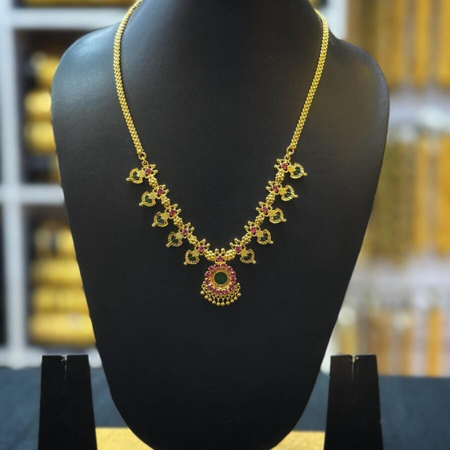 Gold plated very very small palakka petals with 5 petals on each side(0072)