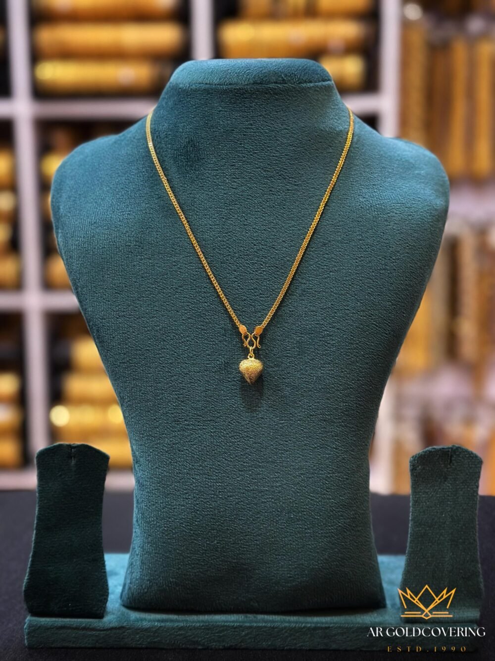 Gold plated 18inches chain with pendant(0101)