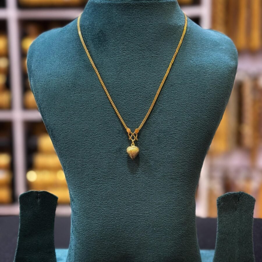 Gold plated 18inches chain with pendant(0101)