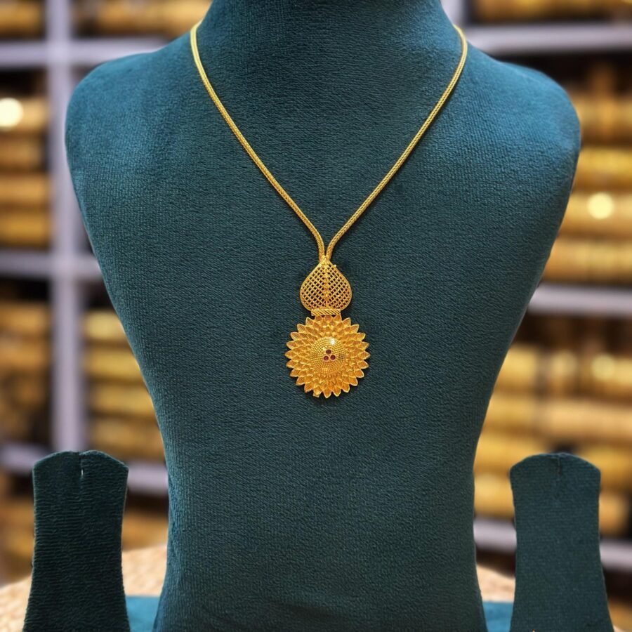Gold plated 18 Inches simple necklace(00128)