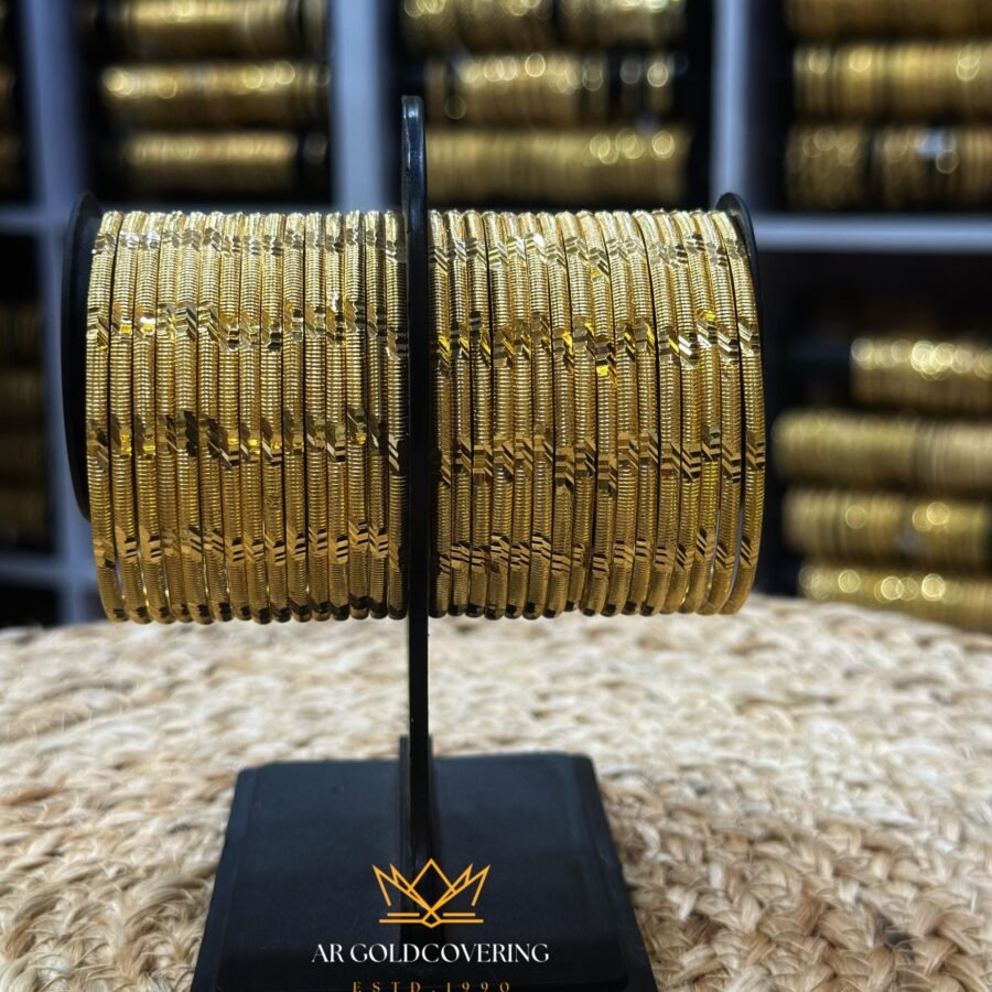 Gold plated daily wear bangles(00167)