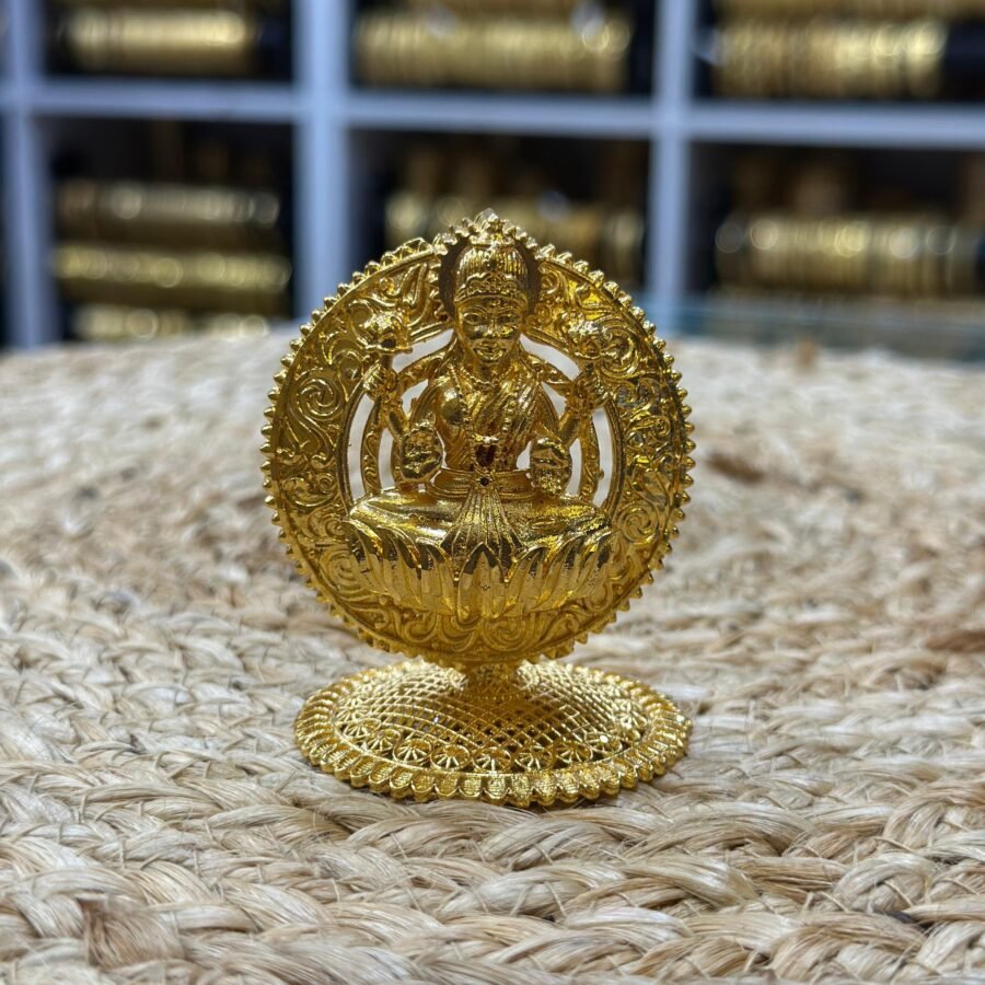 Gold Plated Lakshmi Car Dashboard statue (00176)