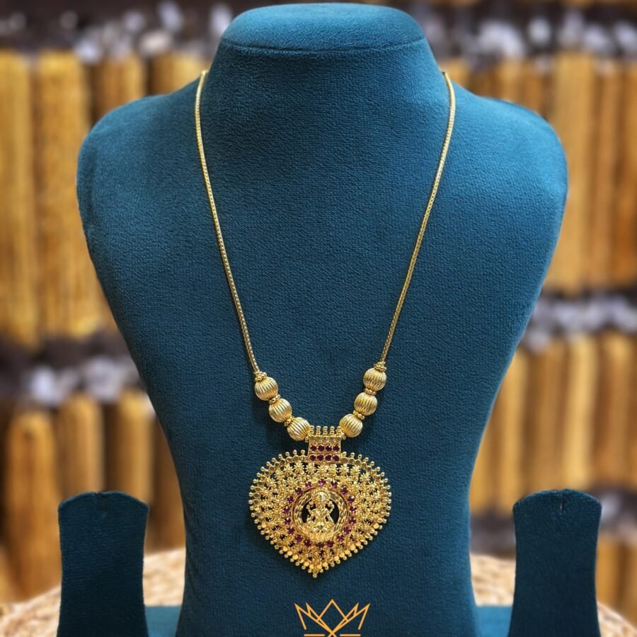 Gold plated Lekshmi Palakka necklace(00187)