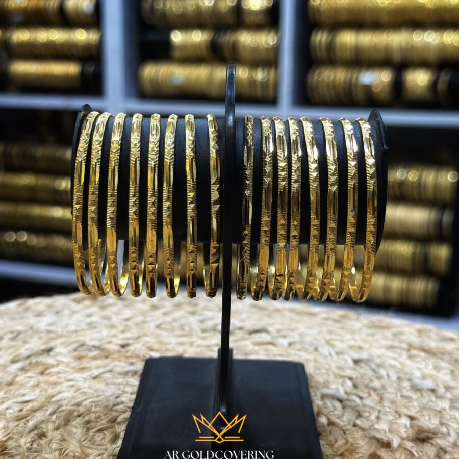 Gold plated daily wear bangles(00163)