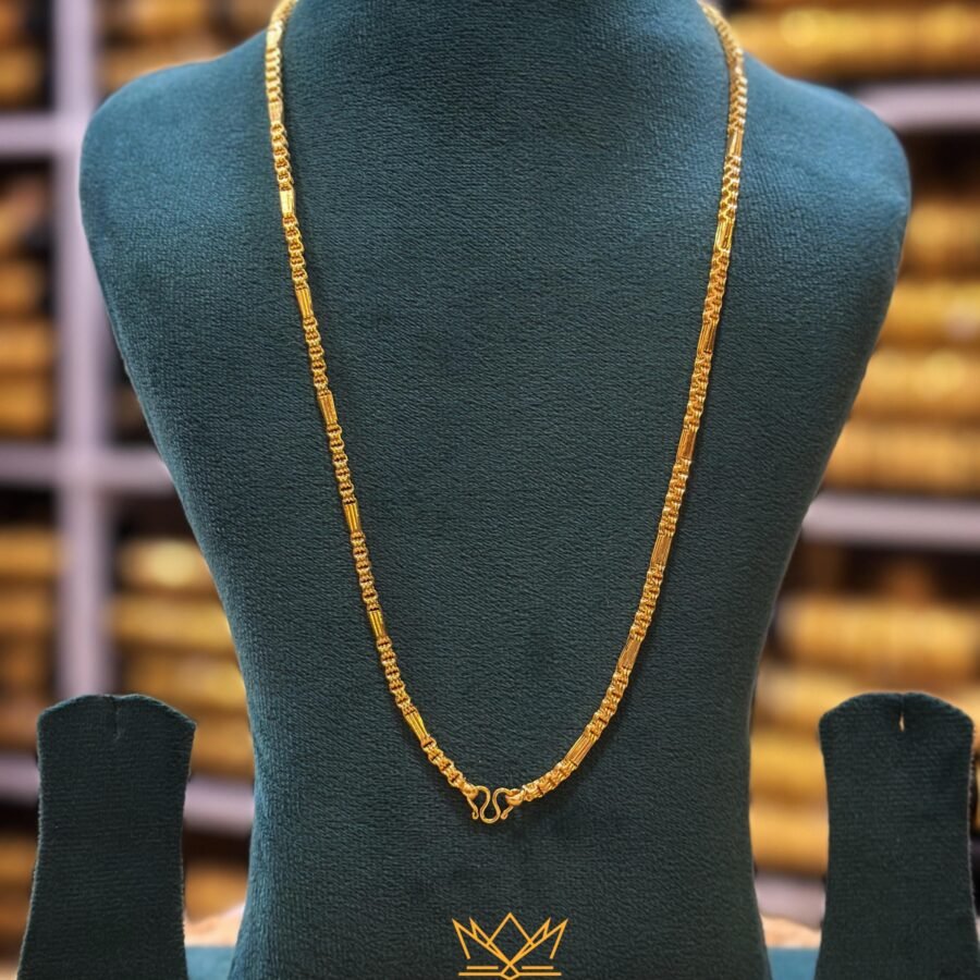 Gold plated savitham pineapple chain  (00217)