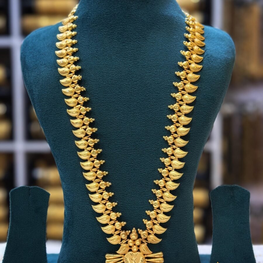 Gold plated Kerala traditional long haram(00203)