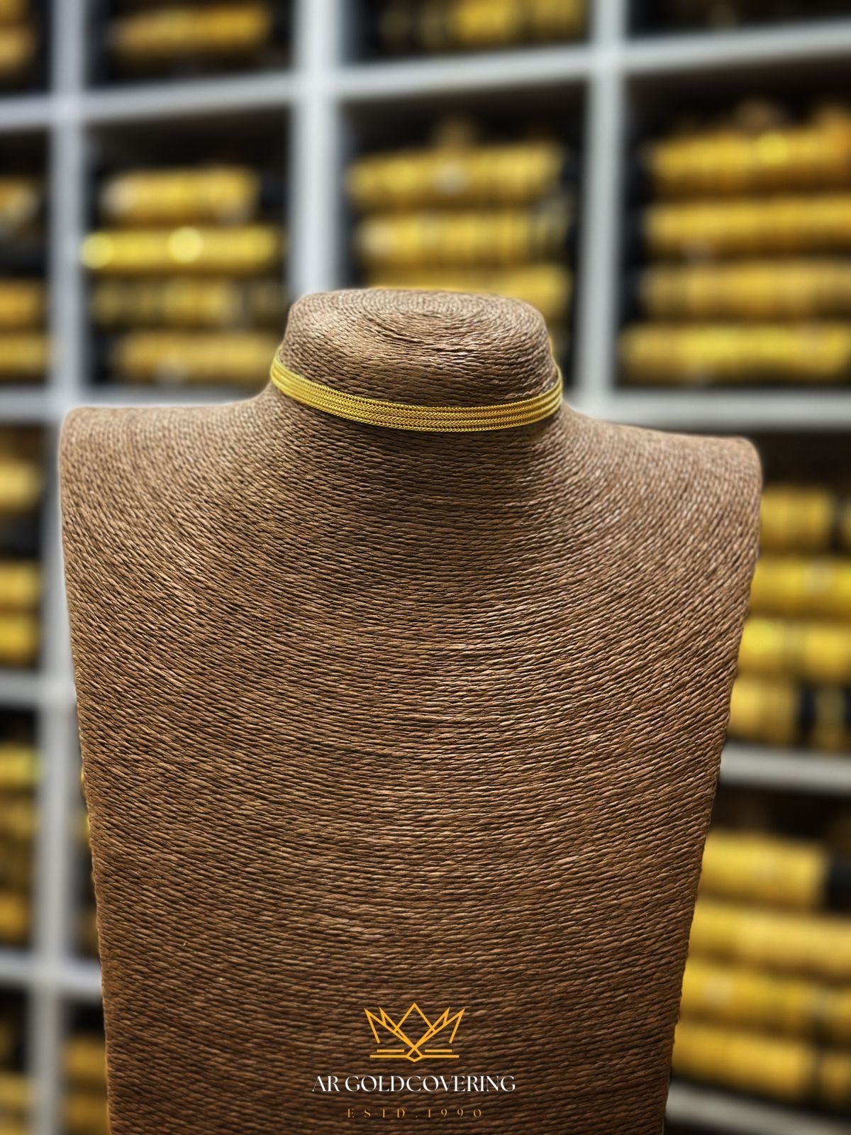 Gold plated kasavu mala (00208)