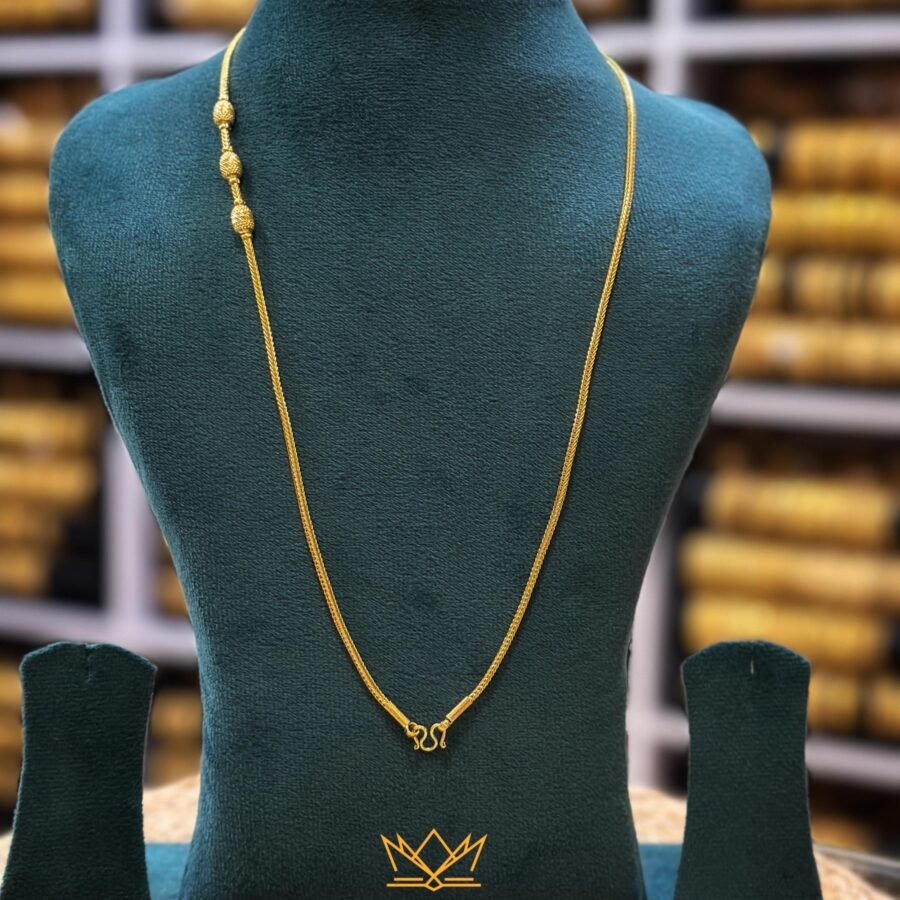 Gold plated 24inches Mugapu chain (00229)