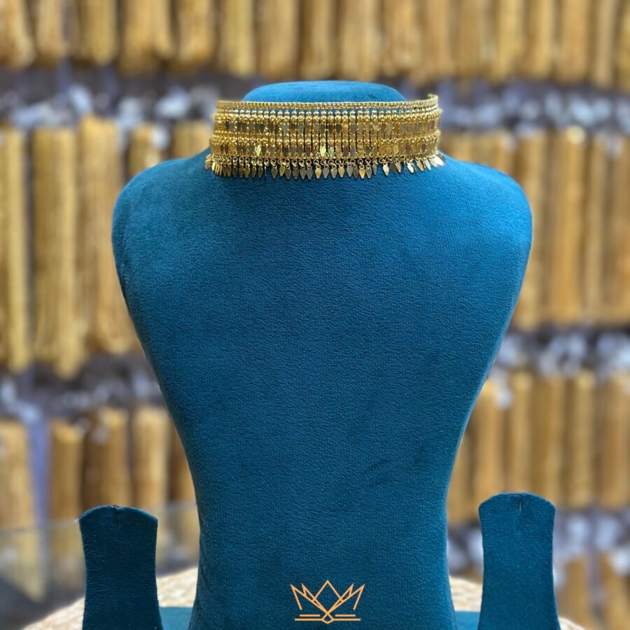 Gold plated 3line Elakkathali (00240)