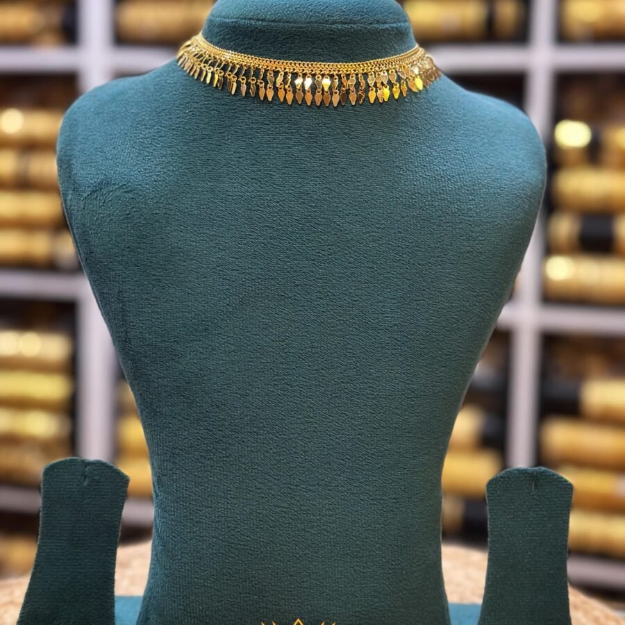 Gold plated 2 line Elakkathali (00264)