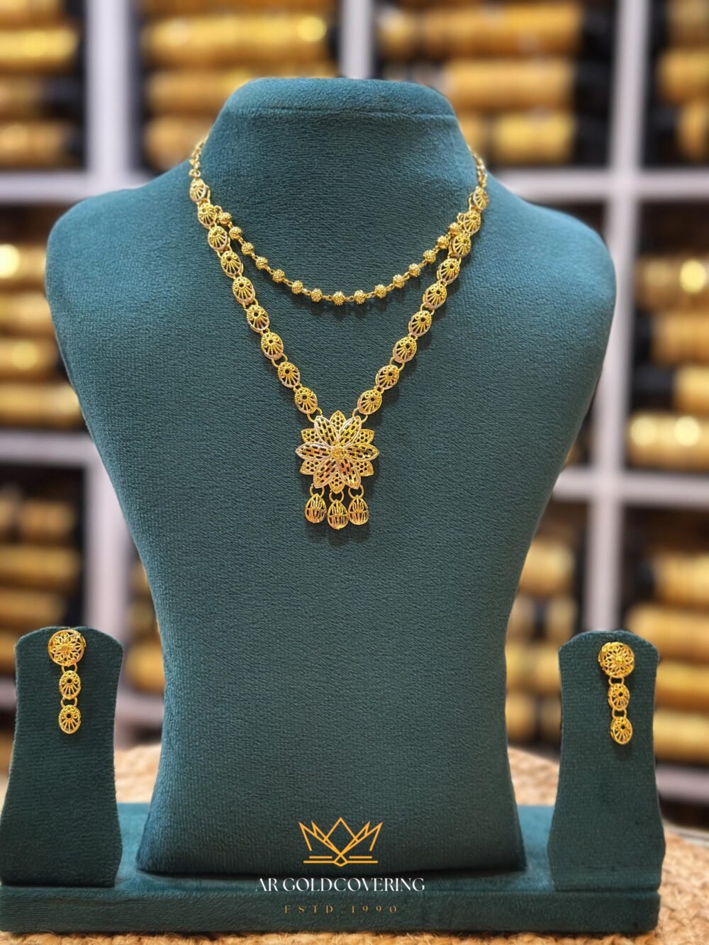 Turkish Gold Set White gold plated Turkish jewellery(00251) – AR GOLD COVERING