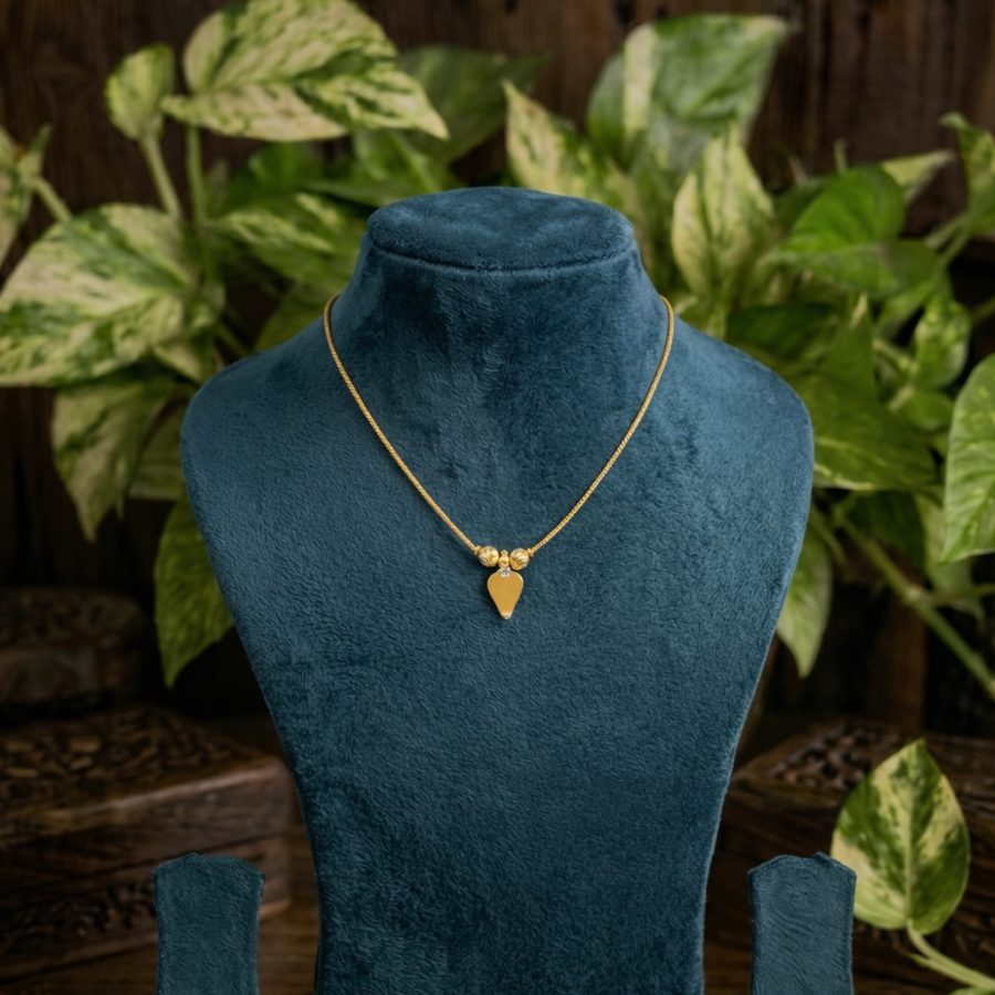 Gold plated simple thali necklace(00283)