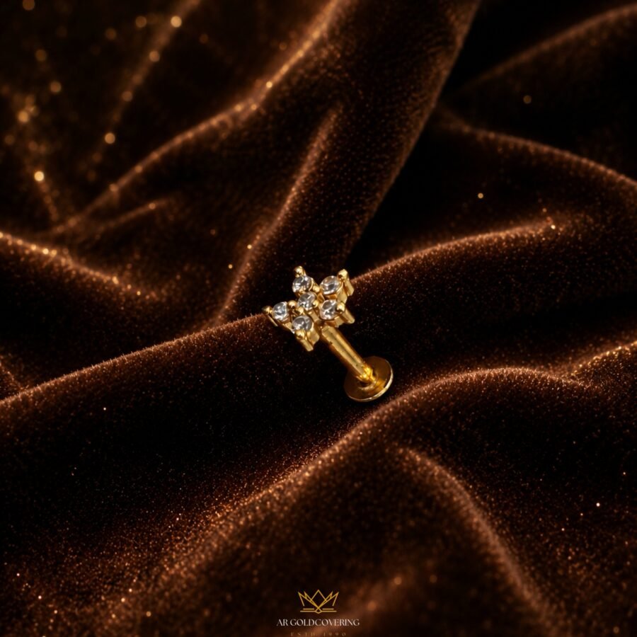 Diamond look a like star shaped nosepin(00317)